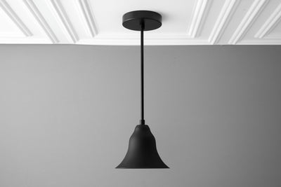 Pendant Lighting - Bell Shade Light - Black Pendant Light - Pendant Lamp - Model No. 3159