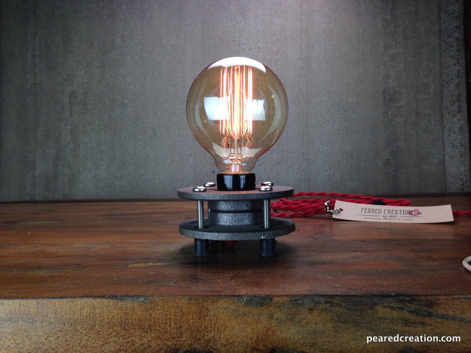 Edison Light Bulb Table Lamp